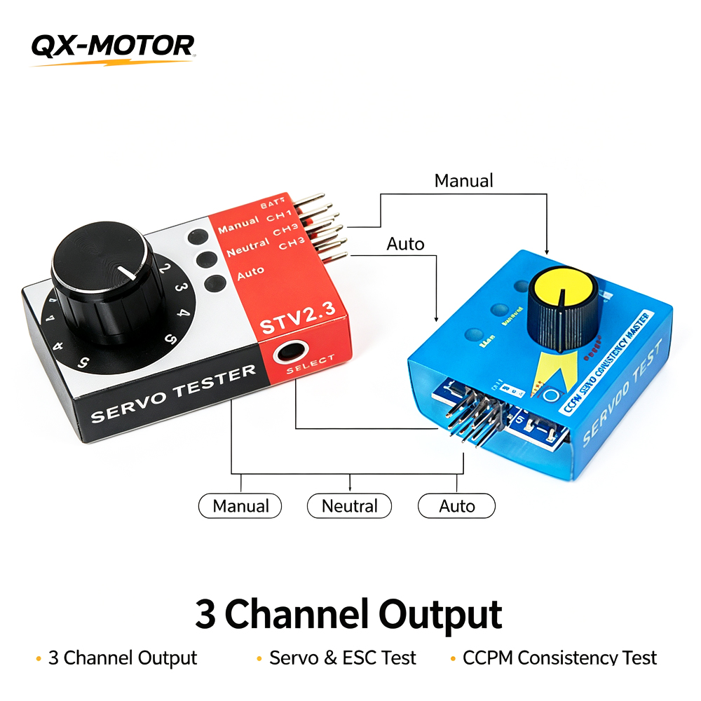 RC Servo Tester 3 Channel CCPM - Rc Helicopter Servo recension och pris